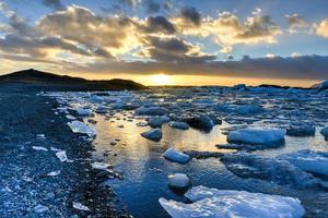 laguna glaciale, jokulsarlon, islanda foto