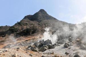 owakudani zolfo caldo primavera vicino lago ashi nel hakone, Kanagawa , Giappone foto