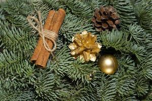 Natale sfondo con Natale albero e arredamento. foto