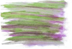 fatto a mano verde e viola acquerello astratto foto