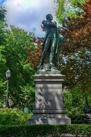 marchese de lafayette bronzo scultura nel unione quadrato, Manhattan. il di origine francese generale combattuto su per conto di americano ribelli durante il americano rivoluzione. foto