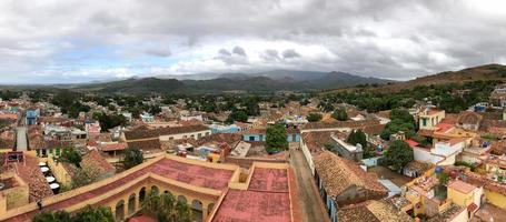 panoramico Visualizza al di sopra di il vecchio parte di Trinità, Cuba, un' unesco mondo eredità luogo. foto