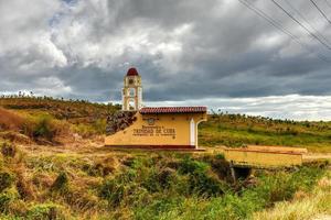 cartello accogliente visitatori per Trinità, Cuba. foto