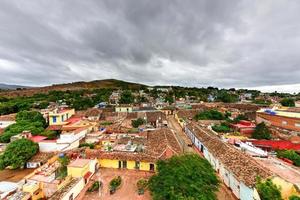 panoramico Visualizza al di sopra di il vecchio parte di Trinità, Cuba, un' unesco mondo eredità luogo. foto