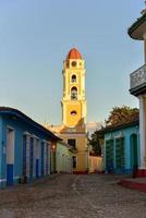 campana Torre di il convento di san Francisco de come è nel Trinità, Cuba. foto