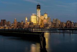 Visualizza di inferiore Manhattan a partire dal nuovo maglia a tramonto. foto