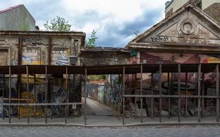 strade e paesaggi di il vecchio cittadina di vilnius foto