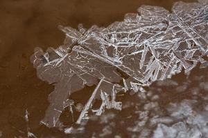 ghiaccio modelli su magro ghiaccio foto