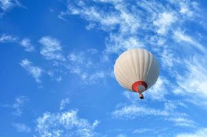 sopra i palloncini, gonfiare e fluttuare nell'aria foto