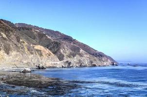 bellissimo scenario lungo autostrada 1 e grande su, California, Stati Uniti d'America foto