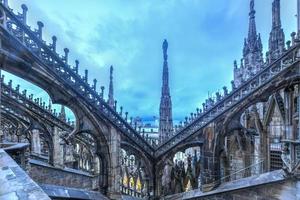 Milano Cattedrale, duomo di milano, uno di il maggiore chiese nel il mondo, su piazza duomo piazza nel il Milano città centro nel Italia. foto