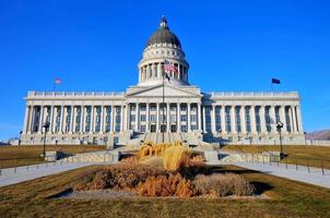 Utah stato capitale, sale lago città foto