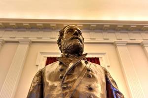 richmond, Virginia - febbraio 19, 2017 - confederato monumento nel il vecchio Casa Camera nel il Virginia stato Campidoglio nel richmond, Virginia. foto