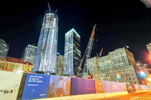 nuovo York città - novembre 6, 2011 - mondo commercio centro complesso sotto costruzione nel inferiore Manhattan. foto