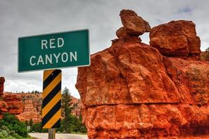 rosso canyon a dixie nazionale foresta nel Utah, unito stati. foto