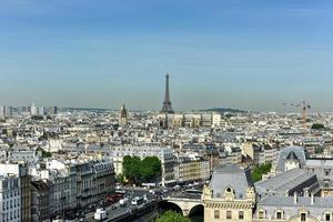 il Parigi orizzonte a partire dal il notre dama de Parigi, Cattedrale nel Francia. foto