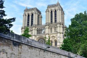 il famoso notre dama de Parigi, Cattedrale nel Francia. foto