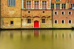 canali di Bruges, Belgio, il Venezia di il nord. foto