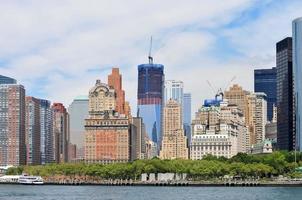 Visualizza di inferiore Manhattan con il mondo commercio centro complesso sotto costruzione. foto