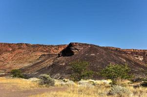 bruciato montagna, damaraland, namibia foto