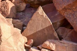 boscimano roccia incisioni - namibia foto