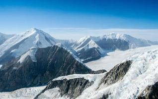 aereo Visualizza di ghiacciai nel denali nazionale parco, alaska foto