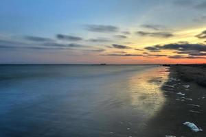 il brooklyn litorale con coney isola spiaggia. foto