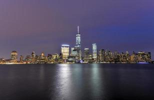 nuovo York città orizzonte a partire dal nuovo maglia foto