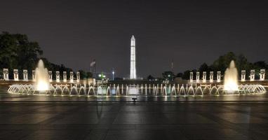 mondo guerra ii memoriale a notte, Washington dc, Stati Uniti d'America, 2022 foto