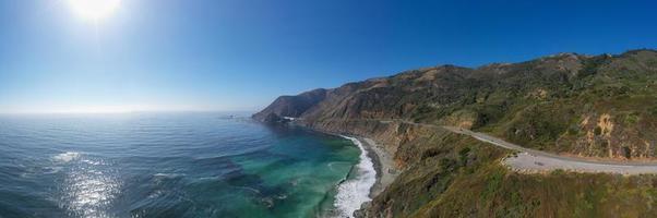 grande torrente baia lungo autostrada 1 e grande su, California, Stati Uniti d'America foto