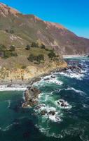 grande torrente baia lungo autostrada 1 e grande su, California, Stati Uniti d'America foto