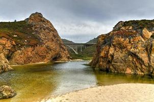 Visualizza di il roccioso Pacifico costa a partire dal garrapata stato parco, California. foto