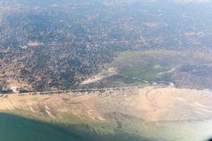aereo Visualizza di il costa di inhambane Provincia nel mozambico. foto