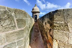 castillo san felipe del morro anche conosciuto come forte san felipe del morro o morro castello. esso è un' 16 ° secolo cittadella collocato nel san Giovanni, puerto stecca. foto