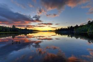 lago durevole nel il adirondack stato parco nel indiano lago, nuovo york. foto