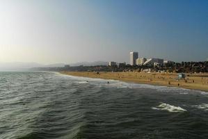 Santa monica spiaggia nel los angeles, California, Stati Uniti d'America. foto