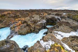 glaciale fiume piscina, barnafosso, Islanda foto