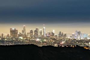 panoramico Visualizza di il orizzonte nel los angeles centro edifici nel California. foto