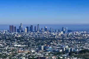 panoramico Visualizza di il centro orizzonte di los angeles, California, Stati Uniti d'America. foto