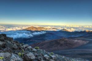 caldera di il Haleakala vulcano foto