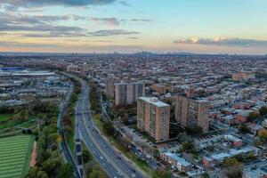 coney isola panorama nel brooklyn, nuovo York con un' Visualizza di Manhattan nel il distanza. foto