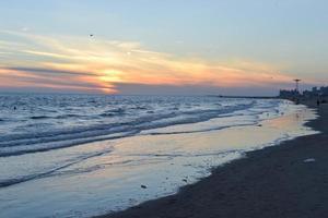 brighton-coney isola spiaggia tramonto foto