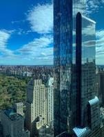 aereo Visualizza lungo centrale parco nel nuovo York città a partire dal midtown Manhattan guardare nord. foto