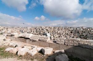 romano rovine di il cittadella - Amman, Giordania foto
