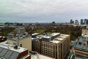 aereo Visualizza di il boston orizzonte a partire dal chinatown nel Massachusetts. foto