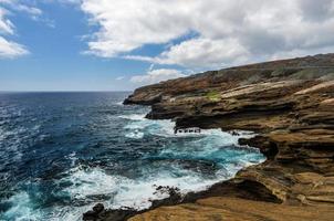 Vista tropicale, belvedere di lanai, Hawaii foto