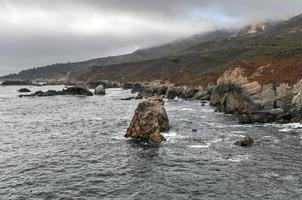 Visualizza di il roccioso Pacifico costa a partire dal garrapata stato parco, California. foto