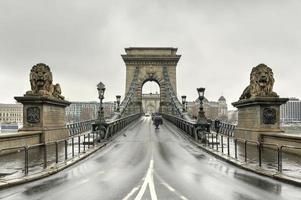 szechenyi catena ponte - budapest, Ungheria foto