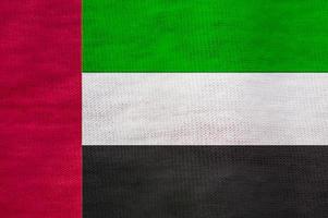 unito arabo Emirates bandiera struttura come fondale foto