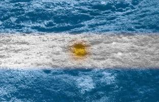 argentino bandiera struttura come sfondo foto